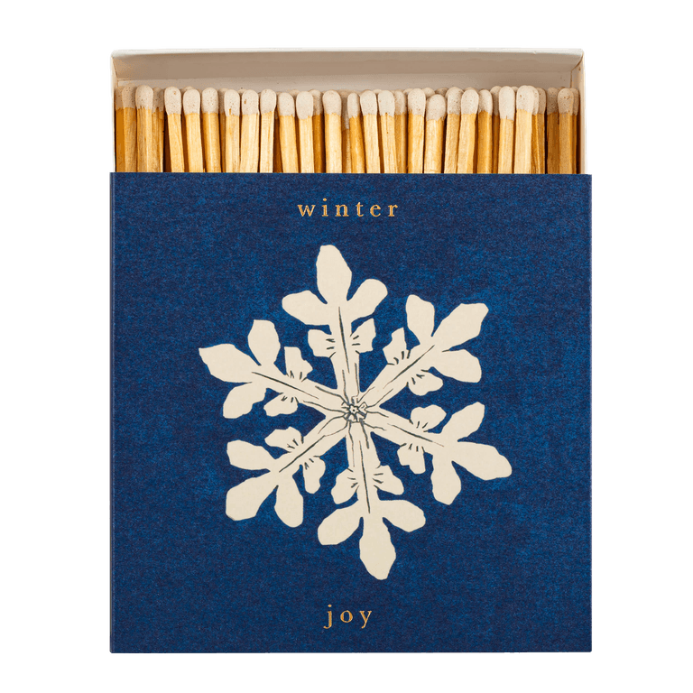 Winter Joy Snowflake Christmas Matchbox