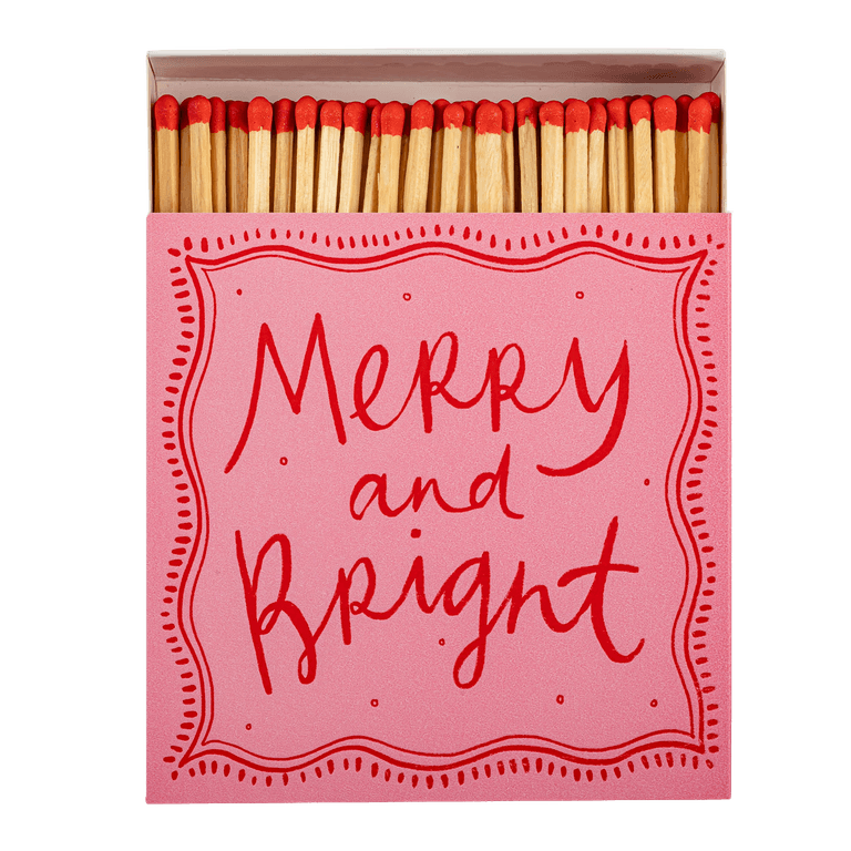 Merry and Bright Winter Christmas Matchbox