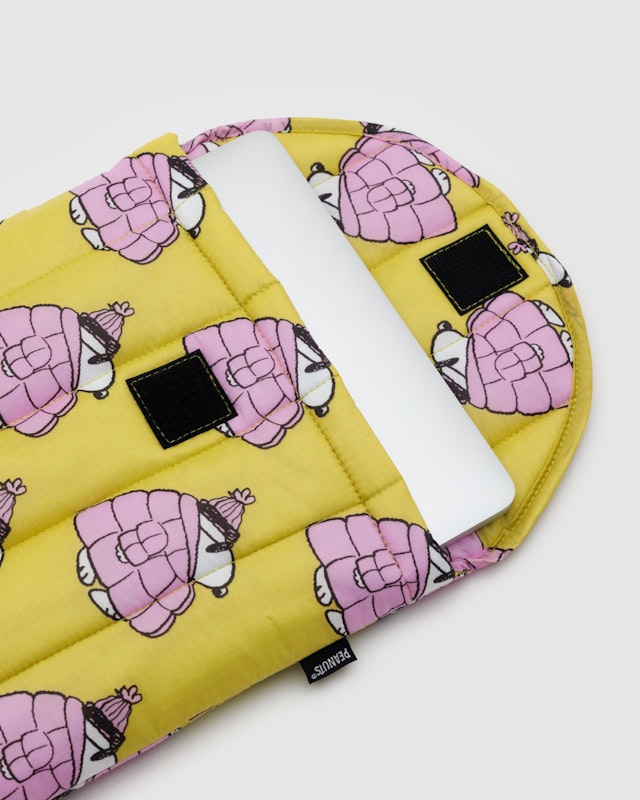 Baggu Peanuts Snoopy Puffy Jacket Laptop Sleeve - 2 sizes