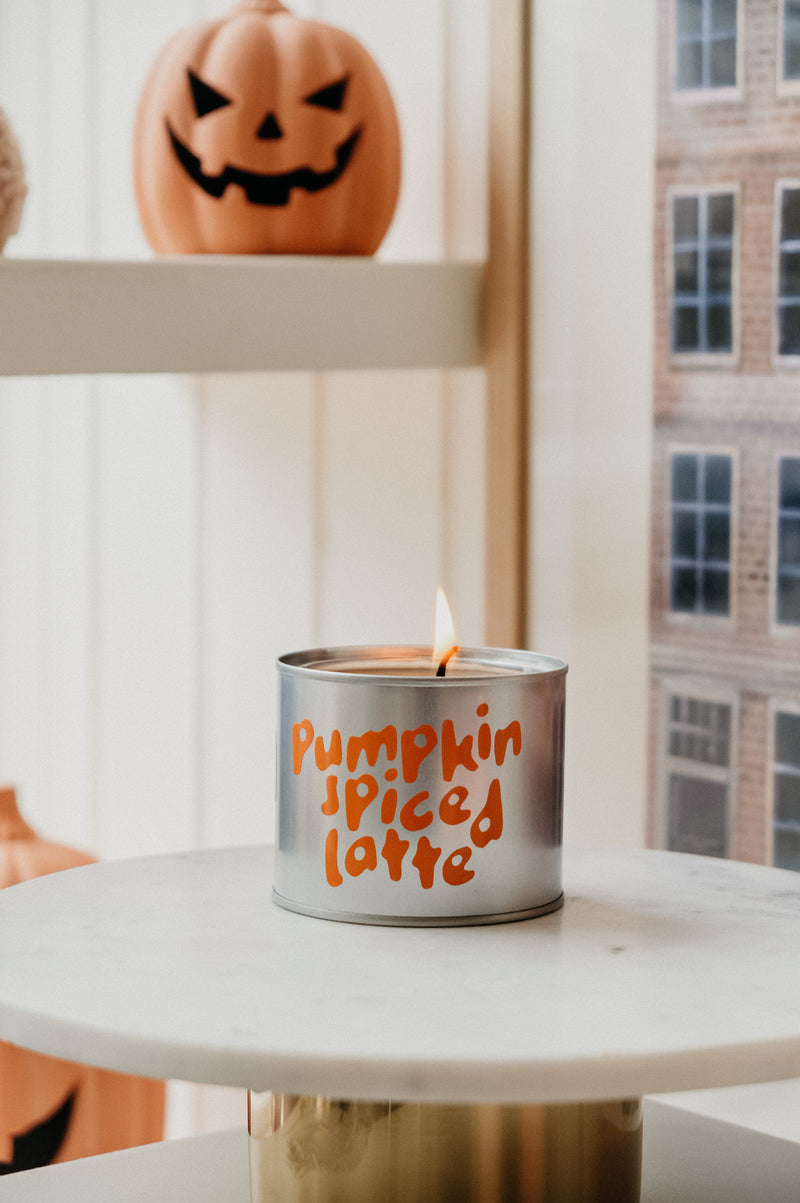 Pumpkin Spiced Latte Soy Wax Tin Candle