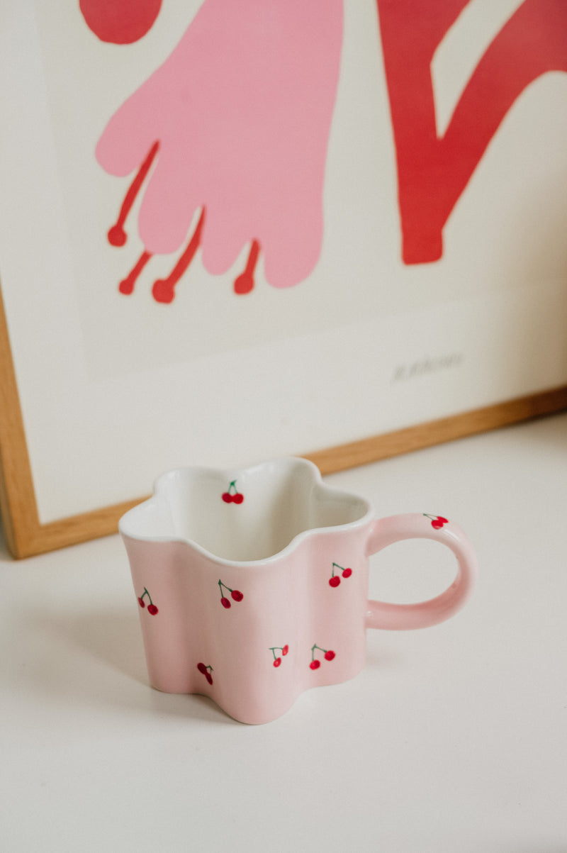 Alexi Pink Cherry Tulip XL Mug