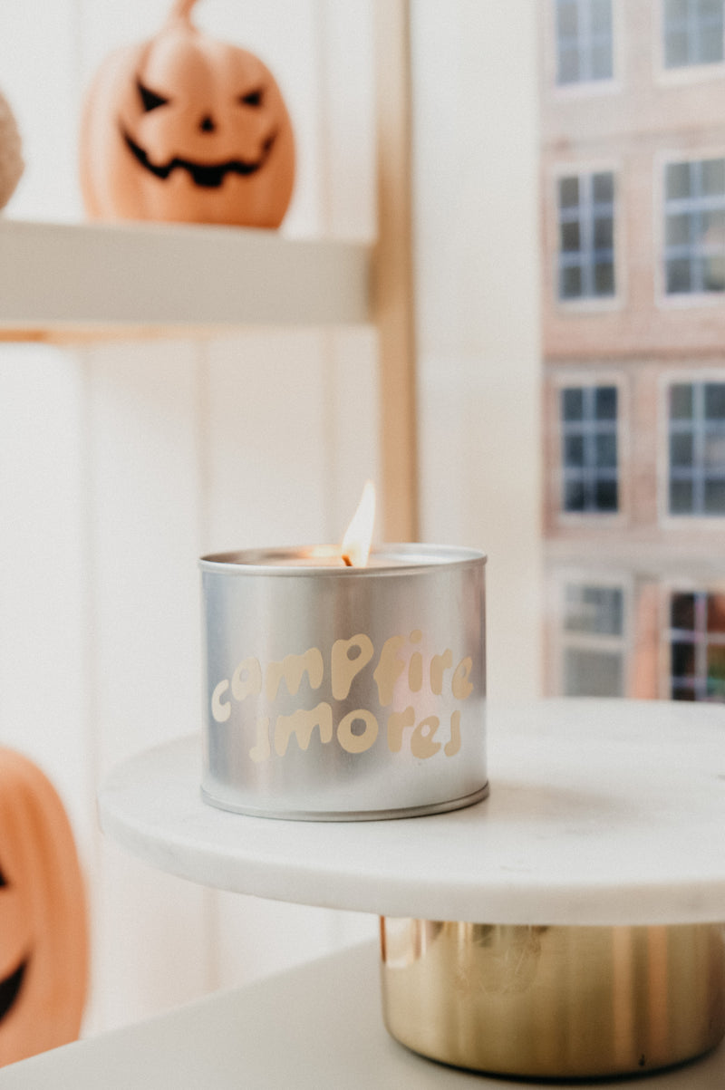 Campfire Smores Autumn Soy Wax Tin Candle