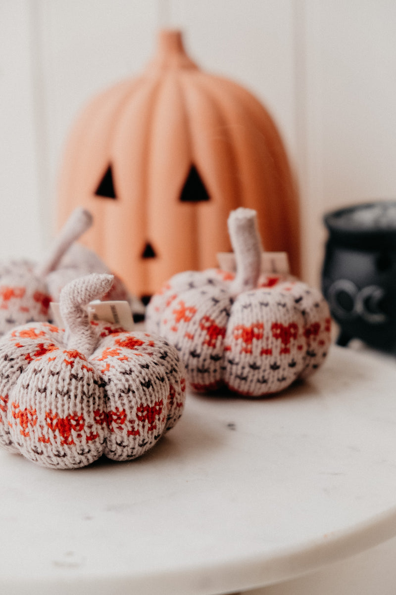 Mini Knitted Halloween Autumn Pumpkin
