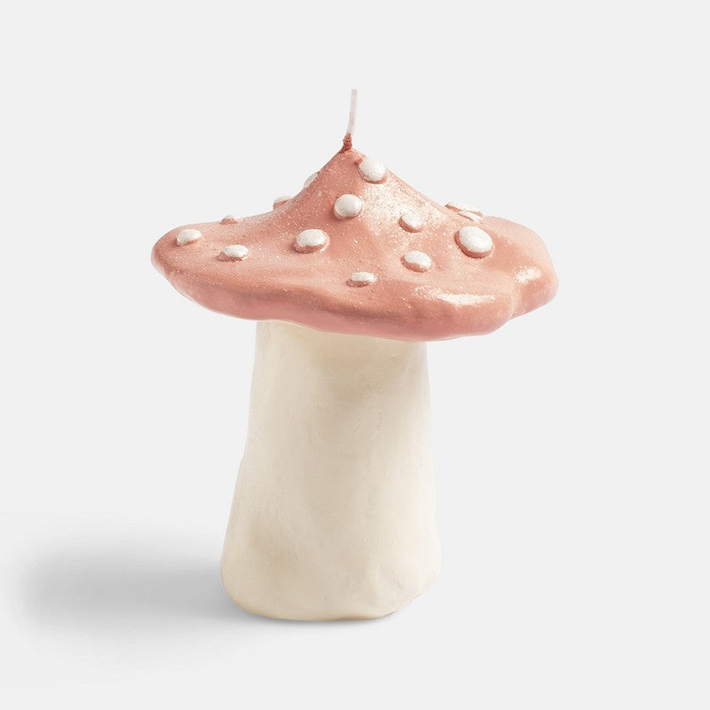 Mushroom Dots Wax Candle