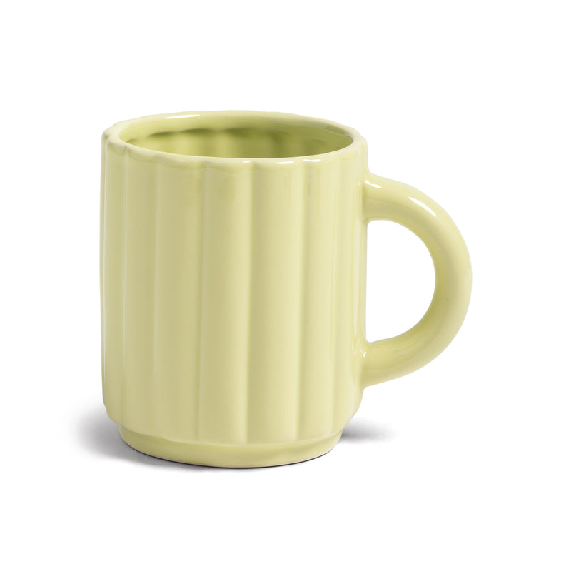 Joan Ribbed Pastel Coffee Mugs