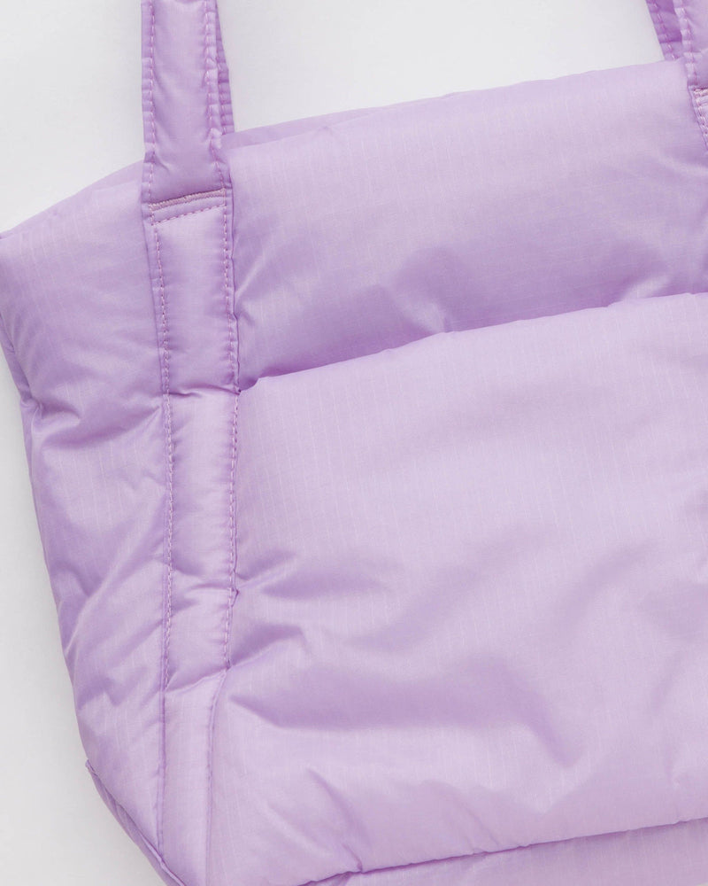 Dusty Lilac Cloud Puffy Tote Bag