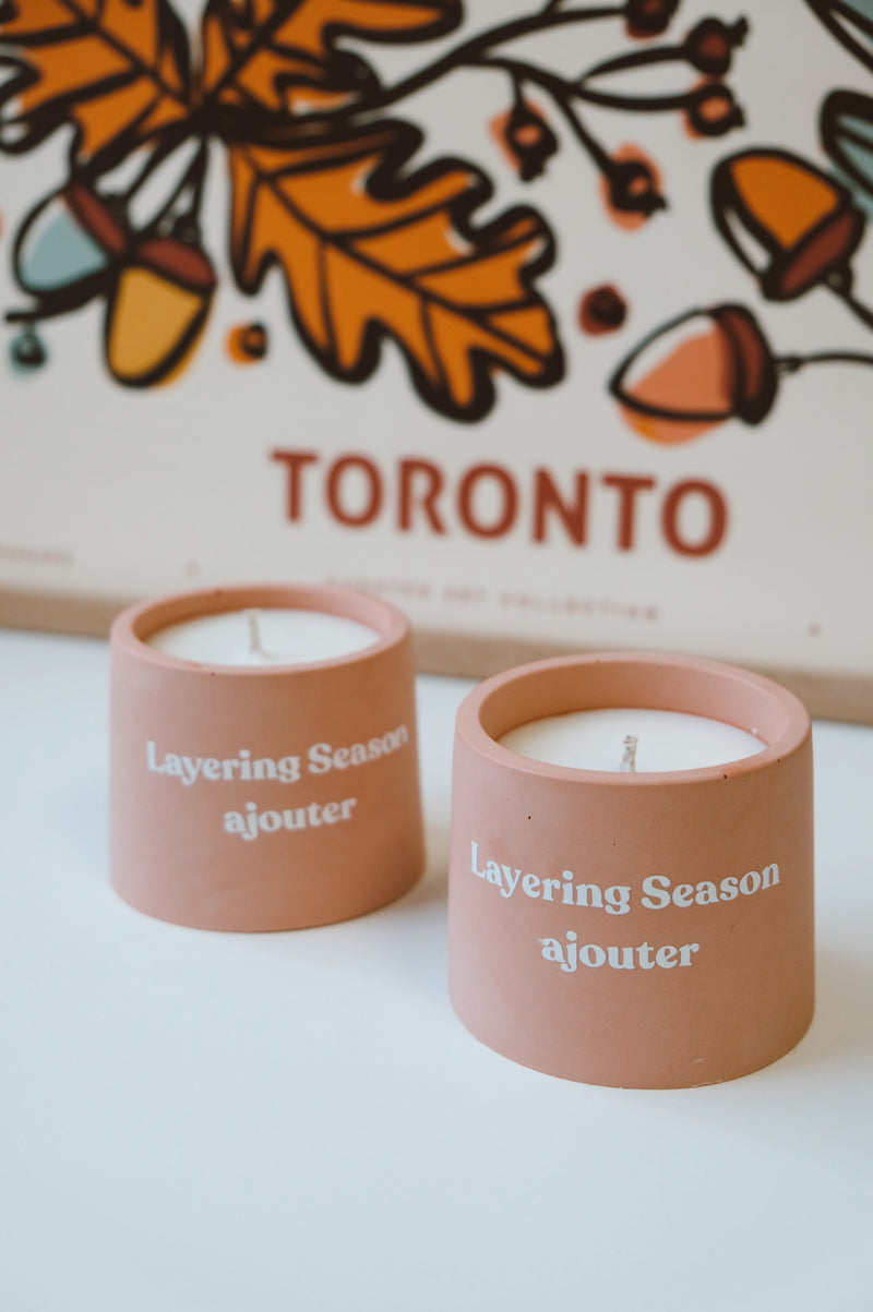 Layering Season Handmade Vegan Soy Wax Candle