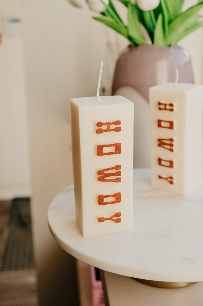 Howdy Cowboy Handmade Soy Wax Candle