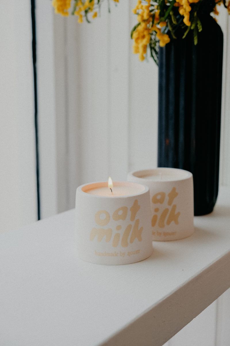 Oat Milk Handmade Vegan Candle