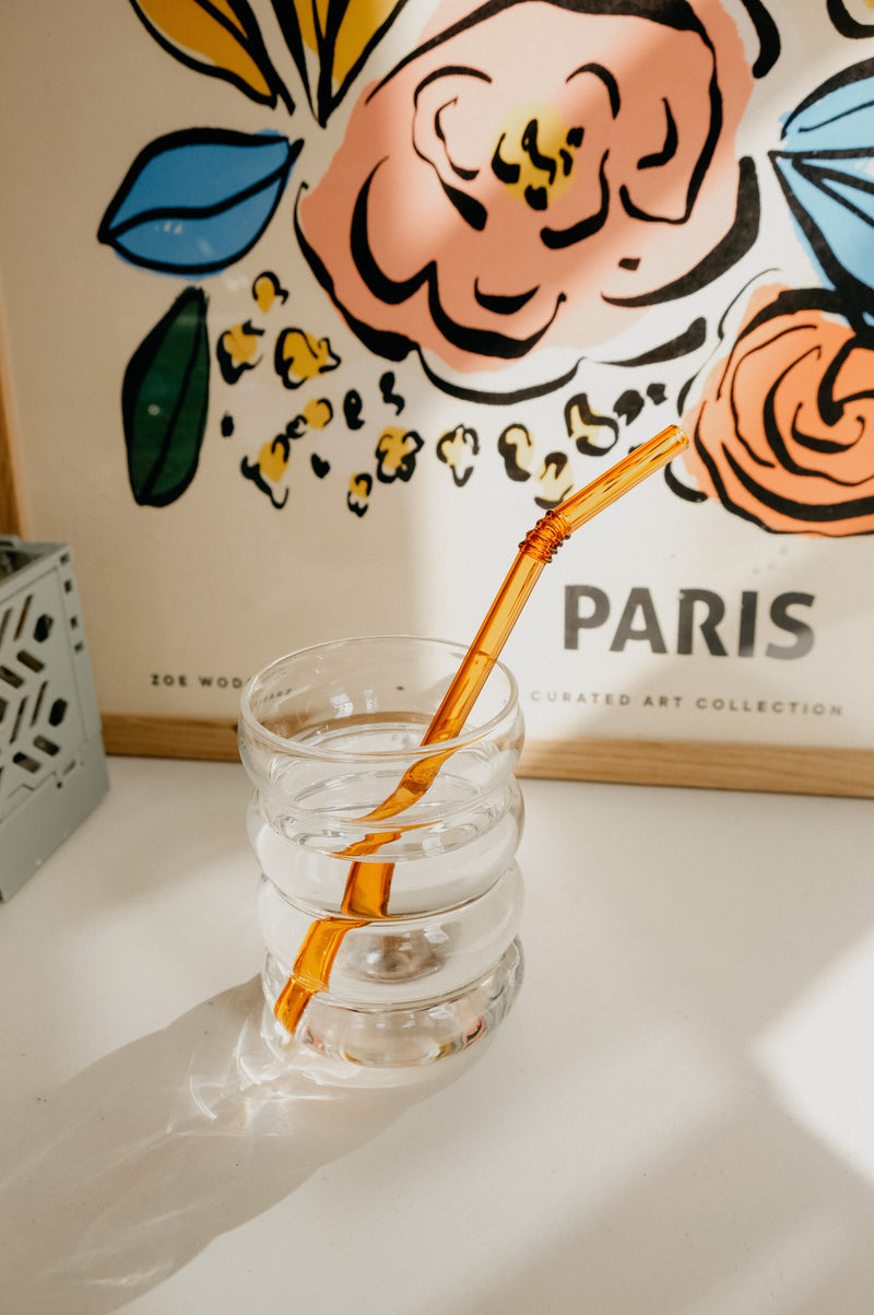 Fae Borosilicate Glass Reusable Straws Pack of 4