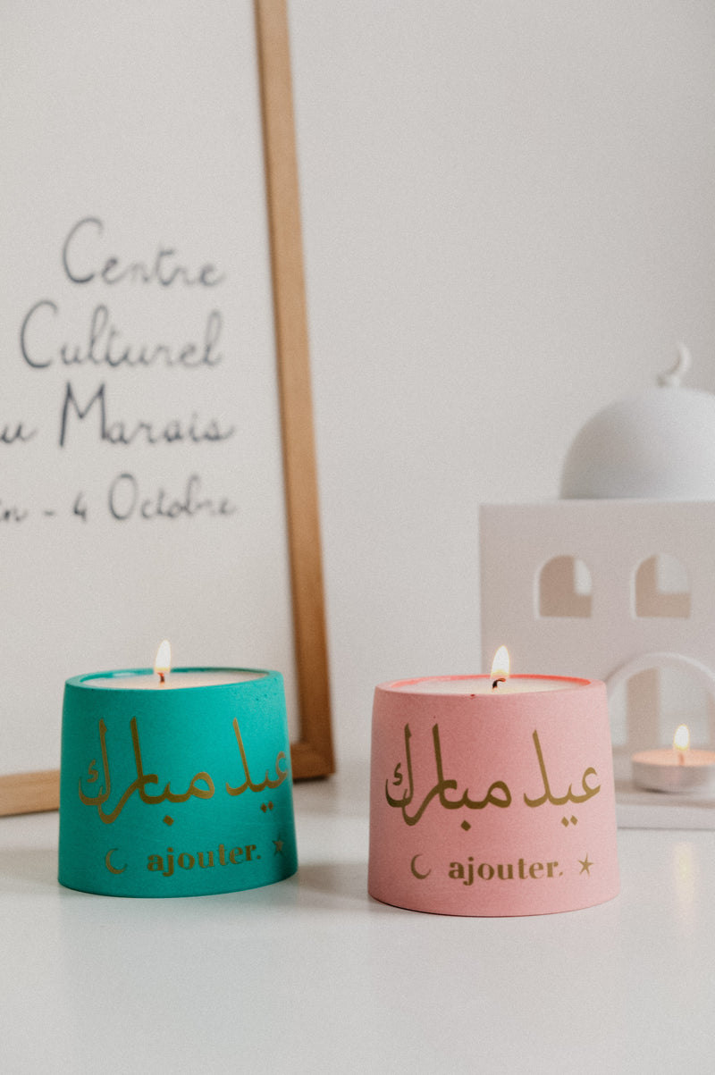 Eid Mubarak Handmade Vegan Soy Candle