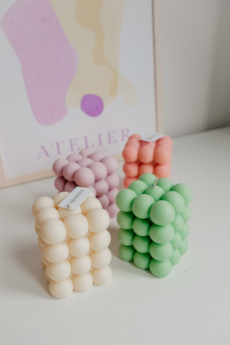 Bubble Tower Handmade Vegan Soy Wax Candle