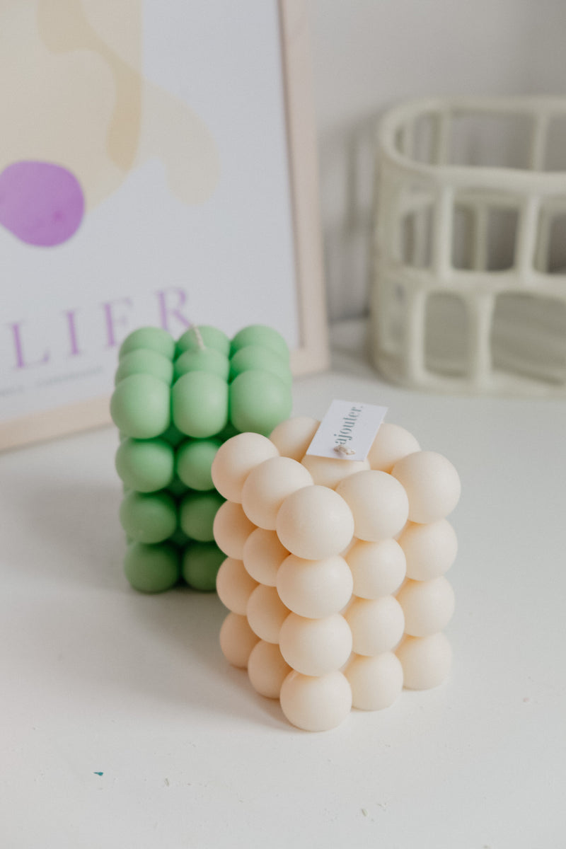 Bubble Tower Handmade Vegan Soy Wax Candle