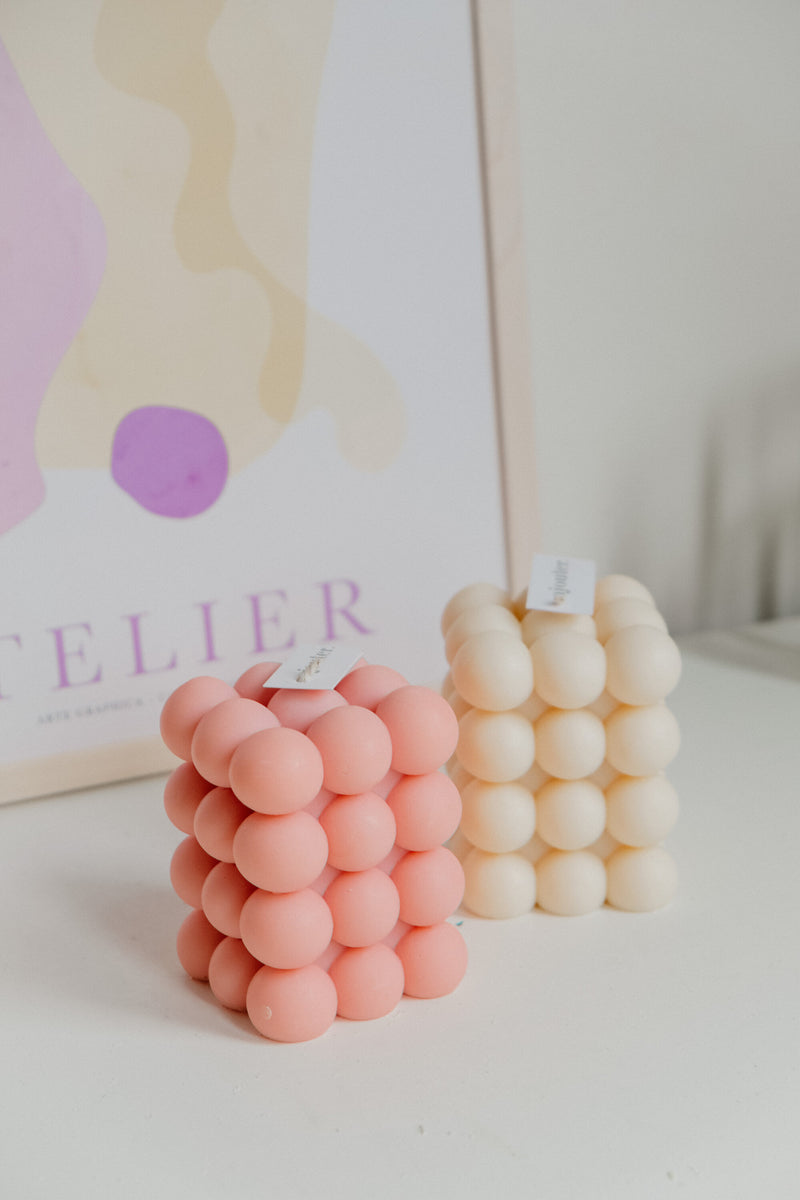 Bubble Tower Handmade Vegan Soy Wax Candle