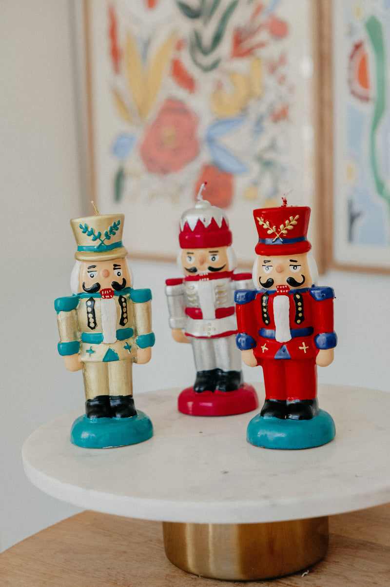 Nutcracker Christmas Festive Candle
