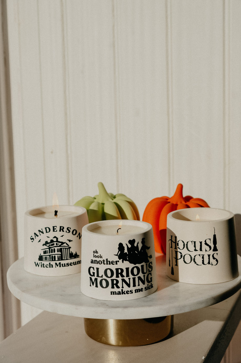 Hocus Pocus Inspired Pumpkin Cream Halloween Handmade Candle