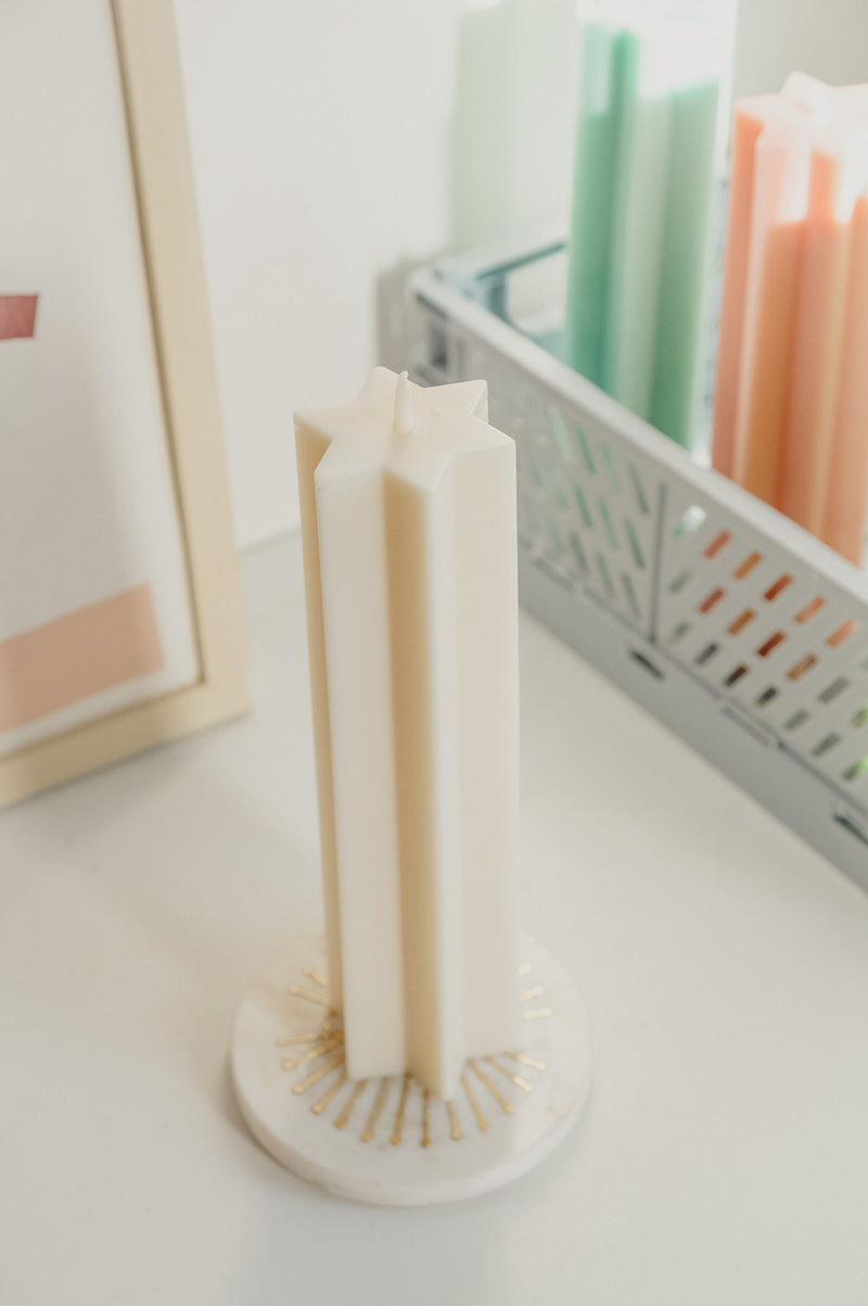 Star Pillar Vegan Soy Wax Candle - 9 options available