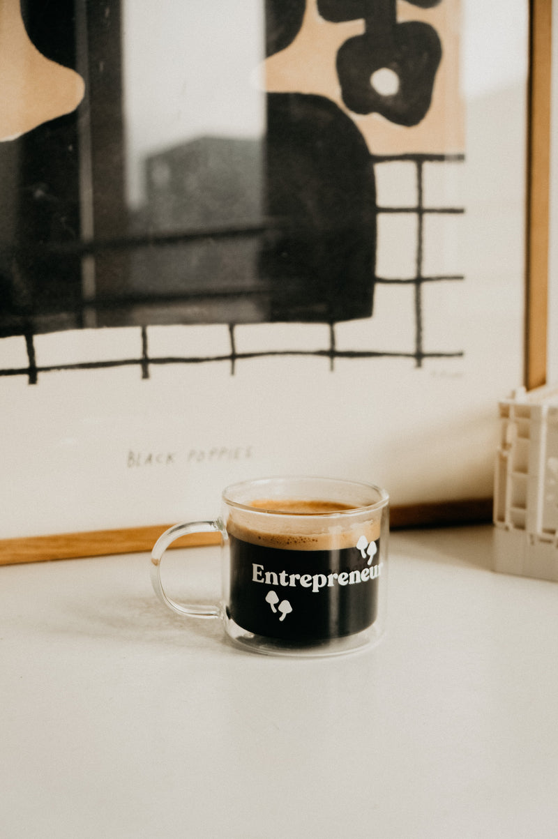 Entrepreneur Double Layered Mug - available in green, mustard, teal, pink and clear