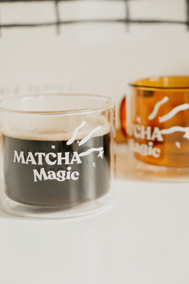Matcha Magic Double Layered Mug - available in Pink, Clear, Mustard, Teal and Green