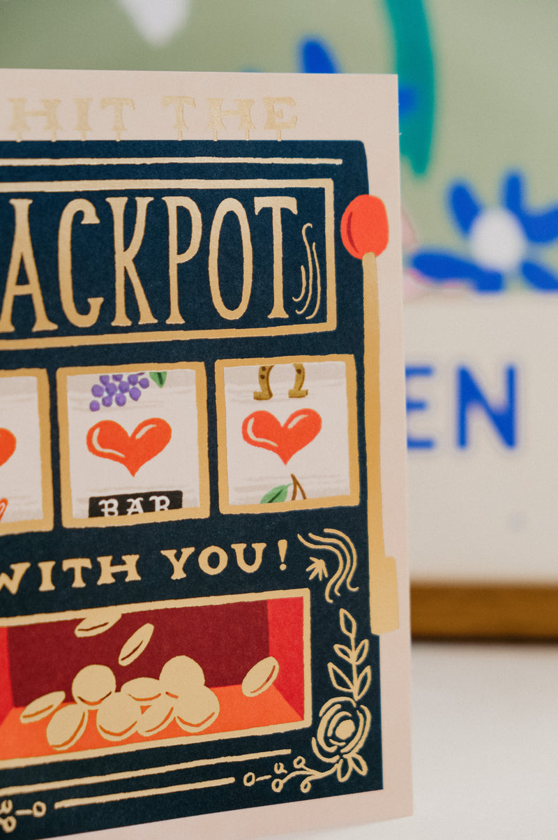 Hit the Jackpot with You Love Greetings Card