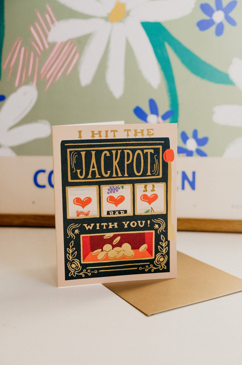 Hit the Jackpot with You Love Greetings Card