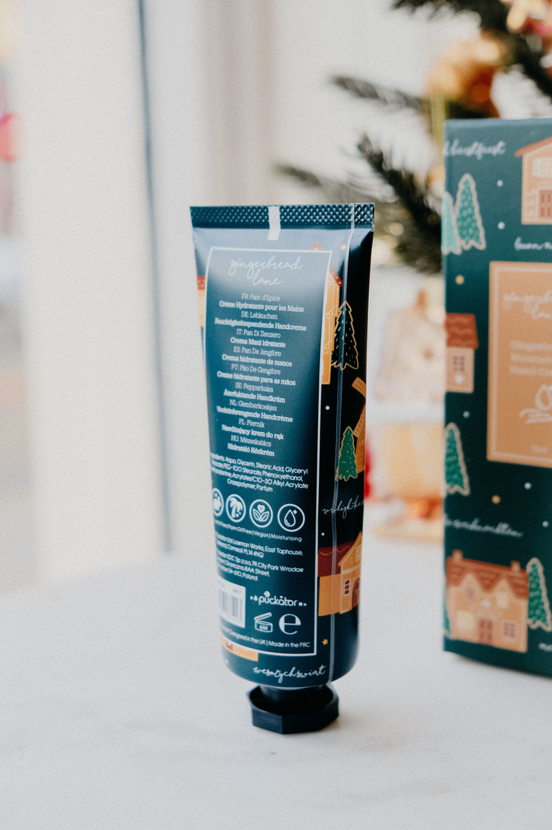 Gingerbread Christmas Festive Vegan Hand Moisturiser Cream