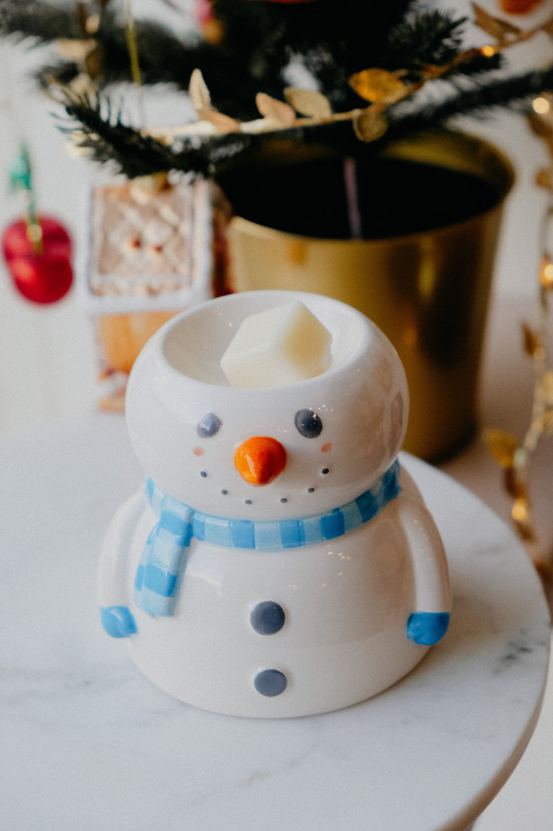 Snowman Ceramic Christmas Wax Melt Burner