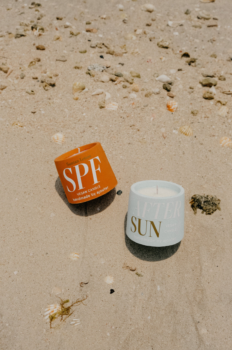 SPF Sun Lotion / After Sun Scented Soy Wax Candle