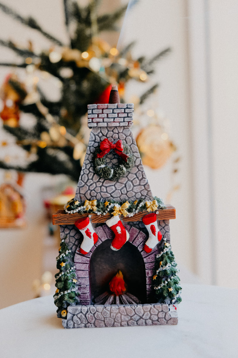 Fireplace Christmas Incense Cone Holder