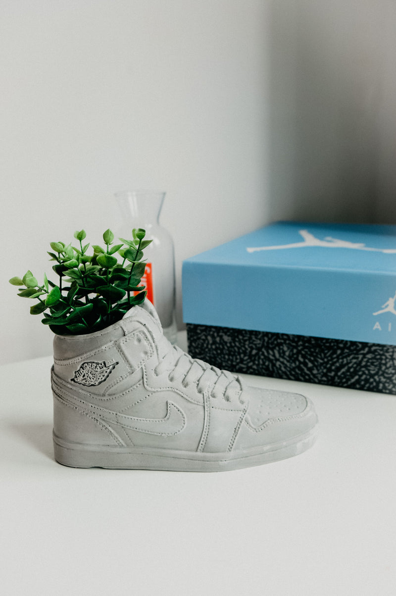sneaker planter pot Handmade Basketball Sneaker Trainer Plant Pot Vase