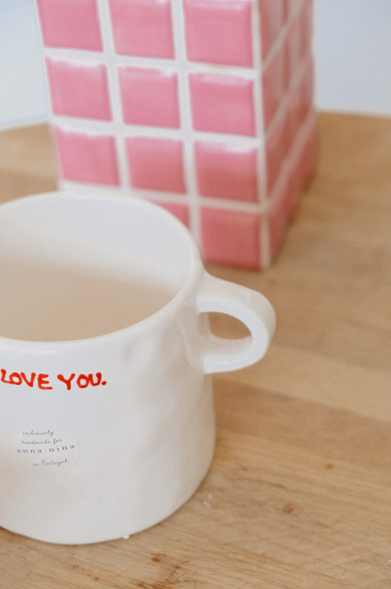 Rowe I Love You Large Ceramic Coffee Mug
