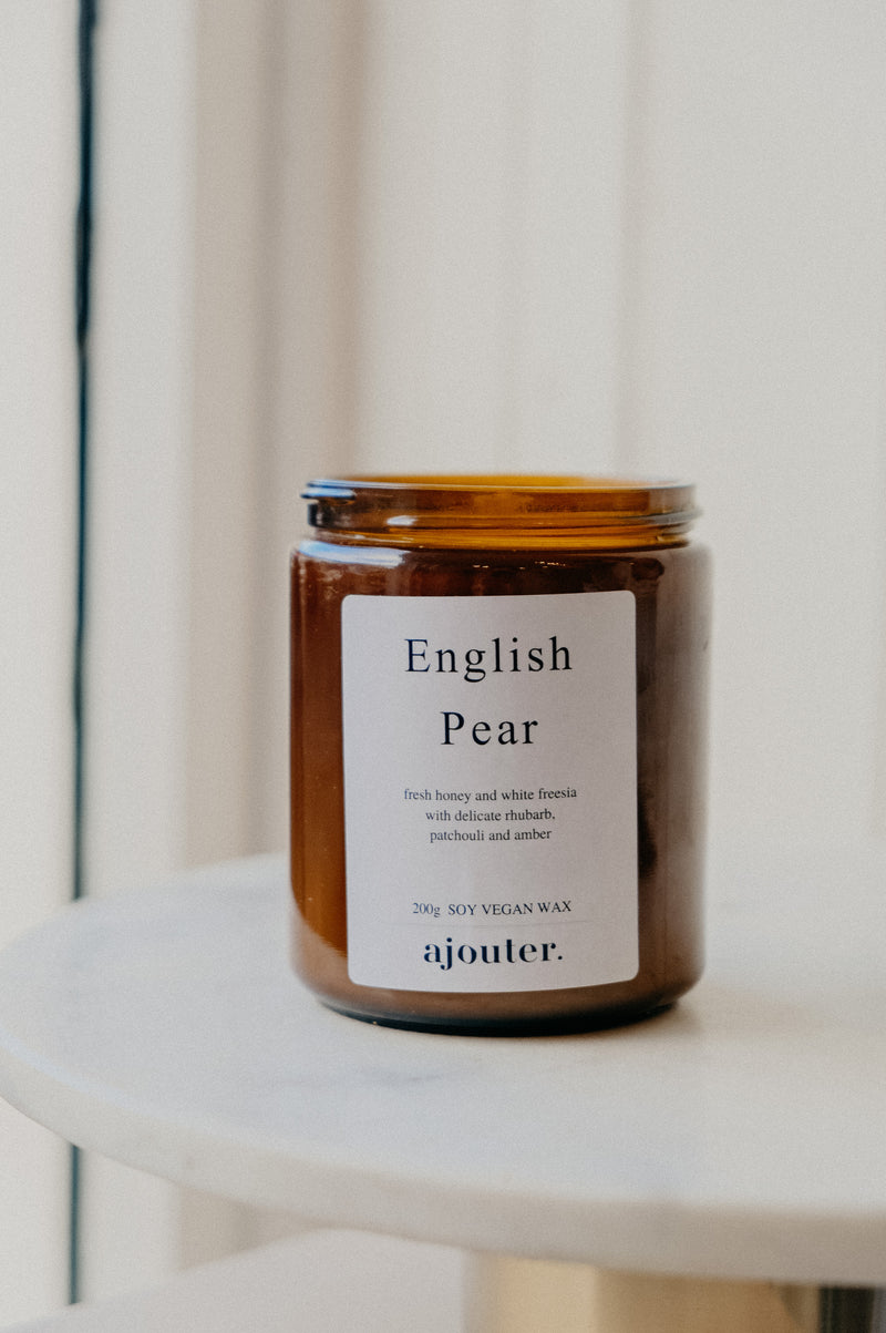 English Pear Soy Wax Handmade Candle