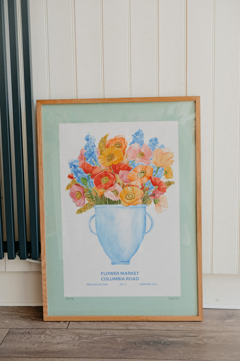 Columbia Road Market Wall Art Poster 50cm x 70cm - Limited Edition