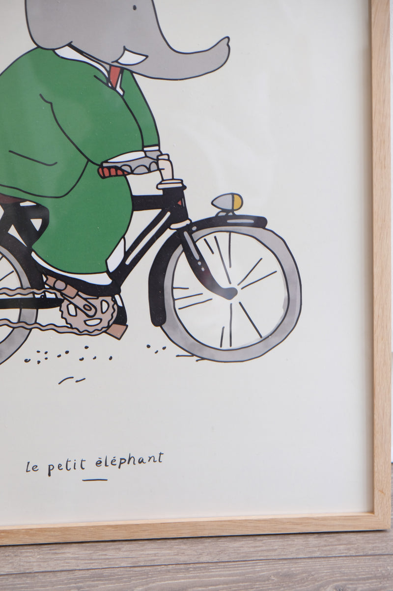 Babar Classic Bike Artwork Print 50cm x 70cm