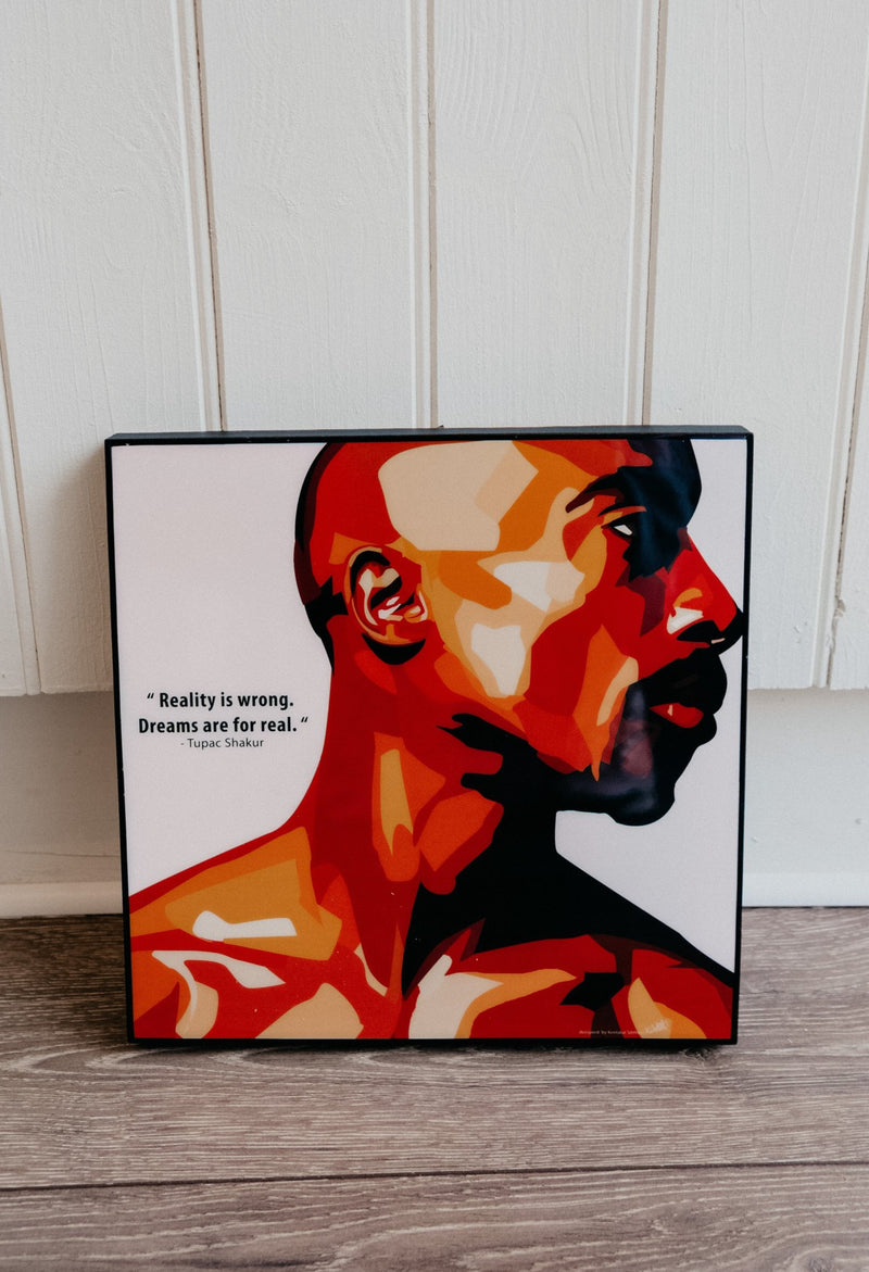 Tupac Rapper Pop Wall Art Canvas Quote Print