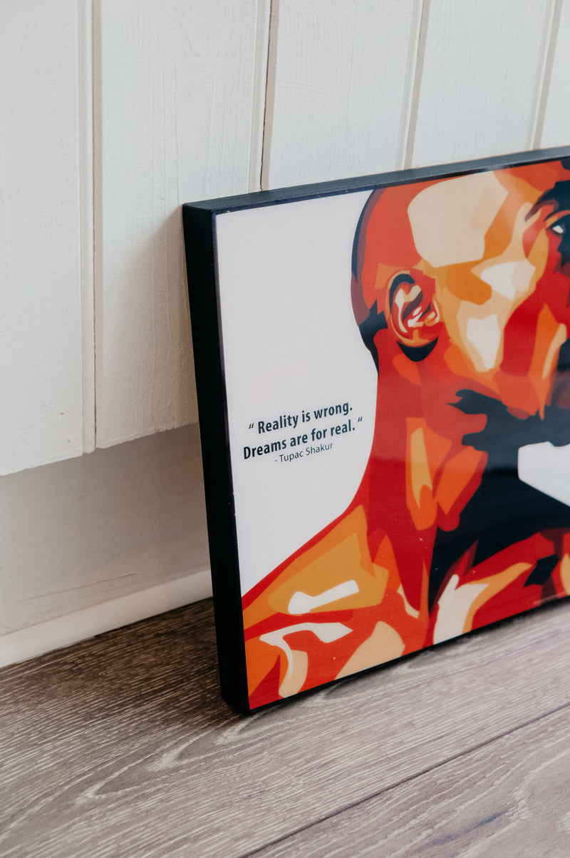 Tupac Rapper Pop Wall Art Canvas Quote Print