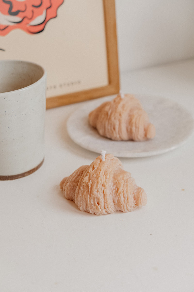 Croissant Scented Soy Wax Candle