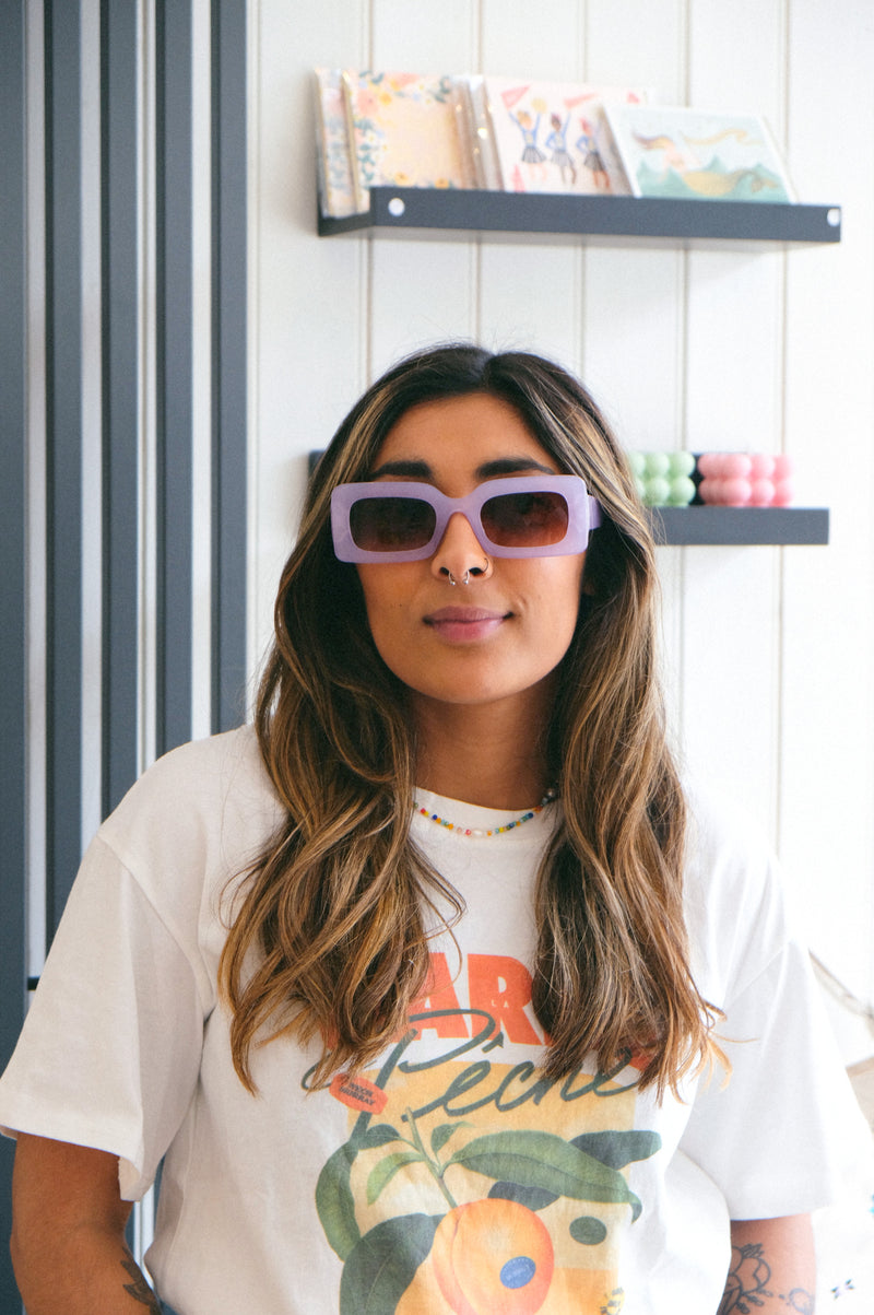 Maggie 80s Style Rectangle Sunglasses