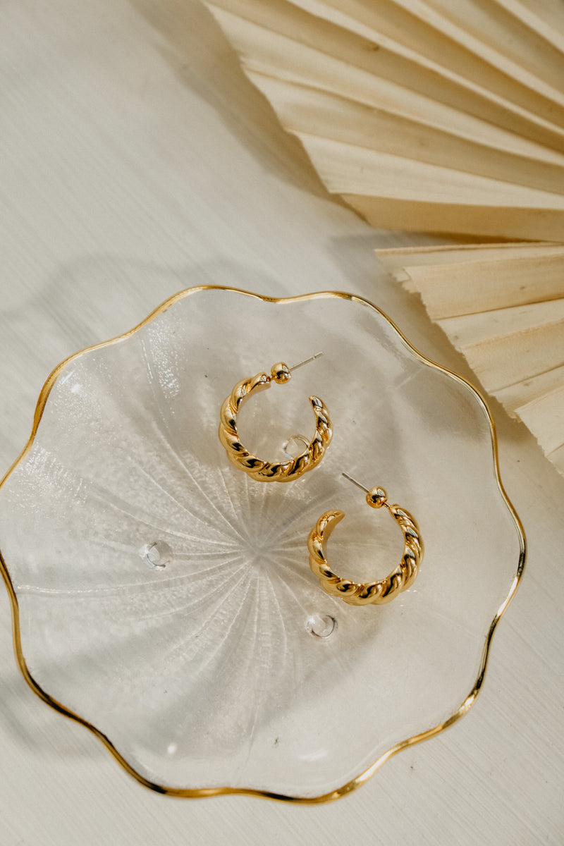 Paloma 18k Gold Vermeil Pendant Croissant Hoop Earrings