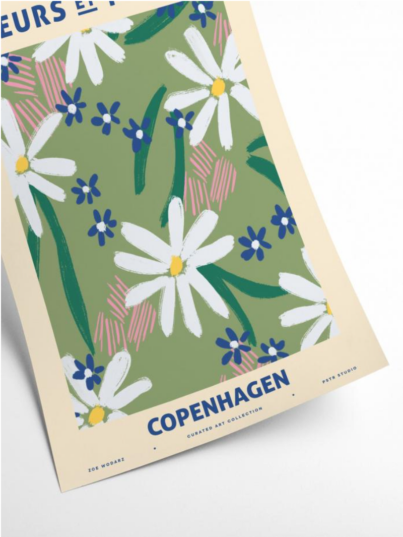 Fleurs Et Plantes Copenhagen Artwork Print
