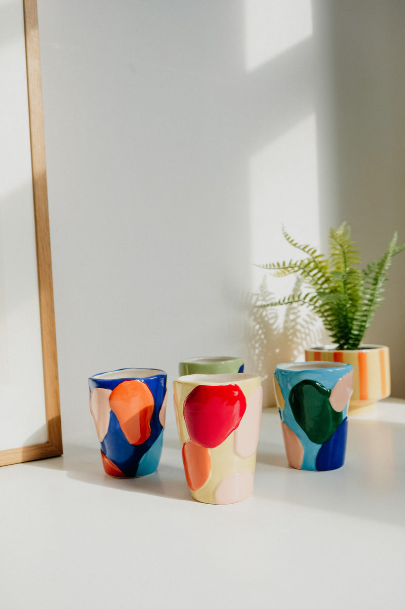 Imogen Colourful Abstract Coffee Mugs