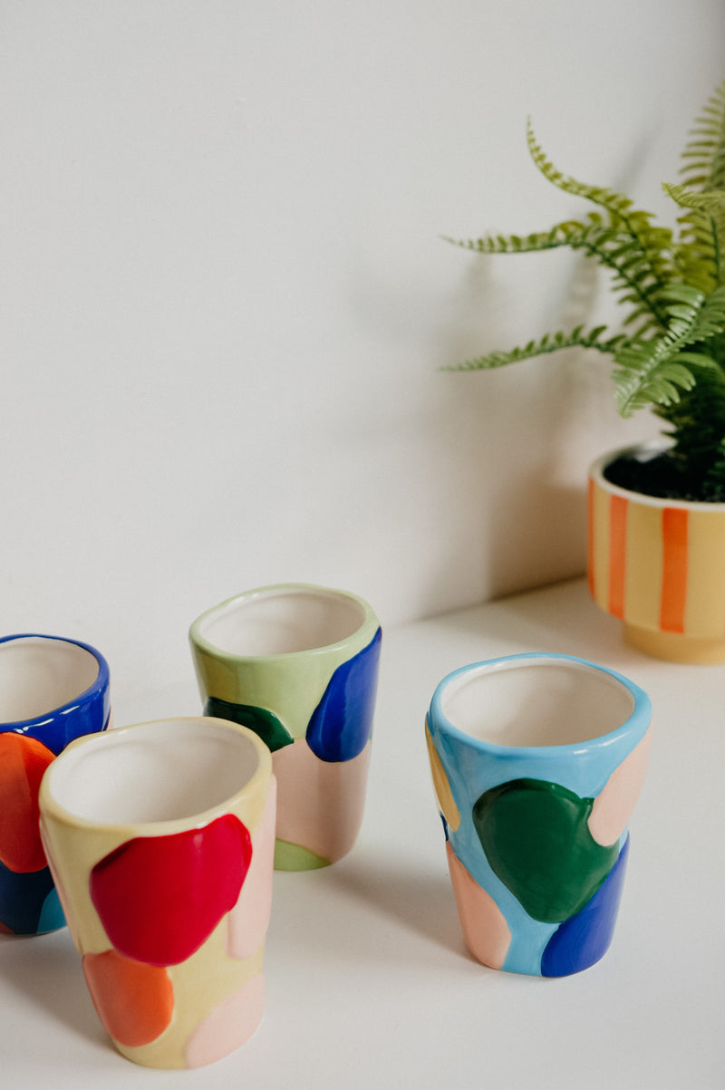 Imogen Colourful Abstract Coffee Mugs