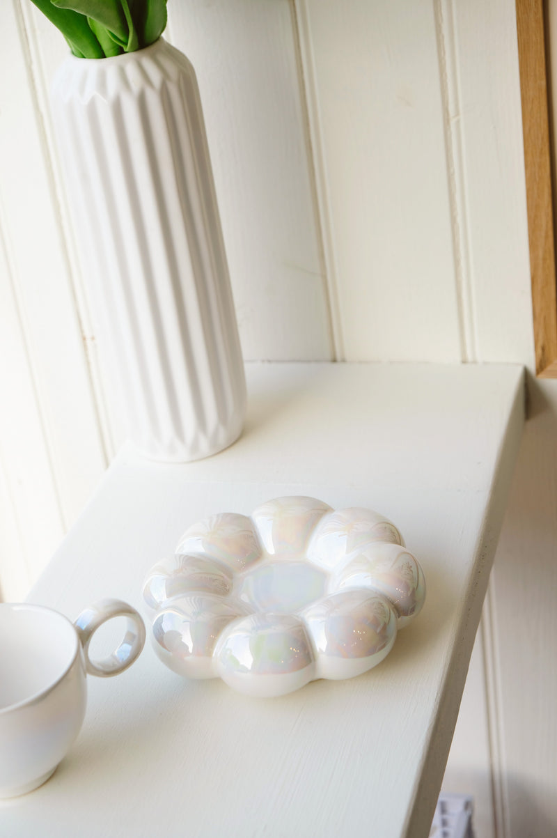 Candace Fluffy Cloud Plate and Coffee Set