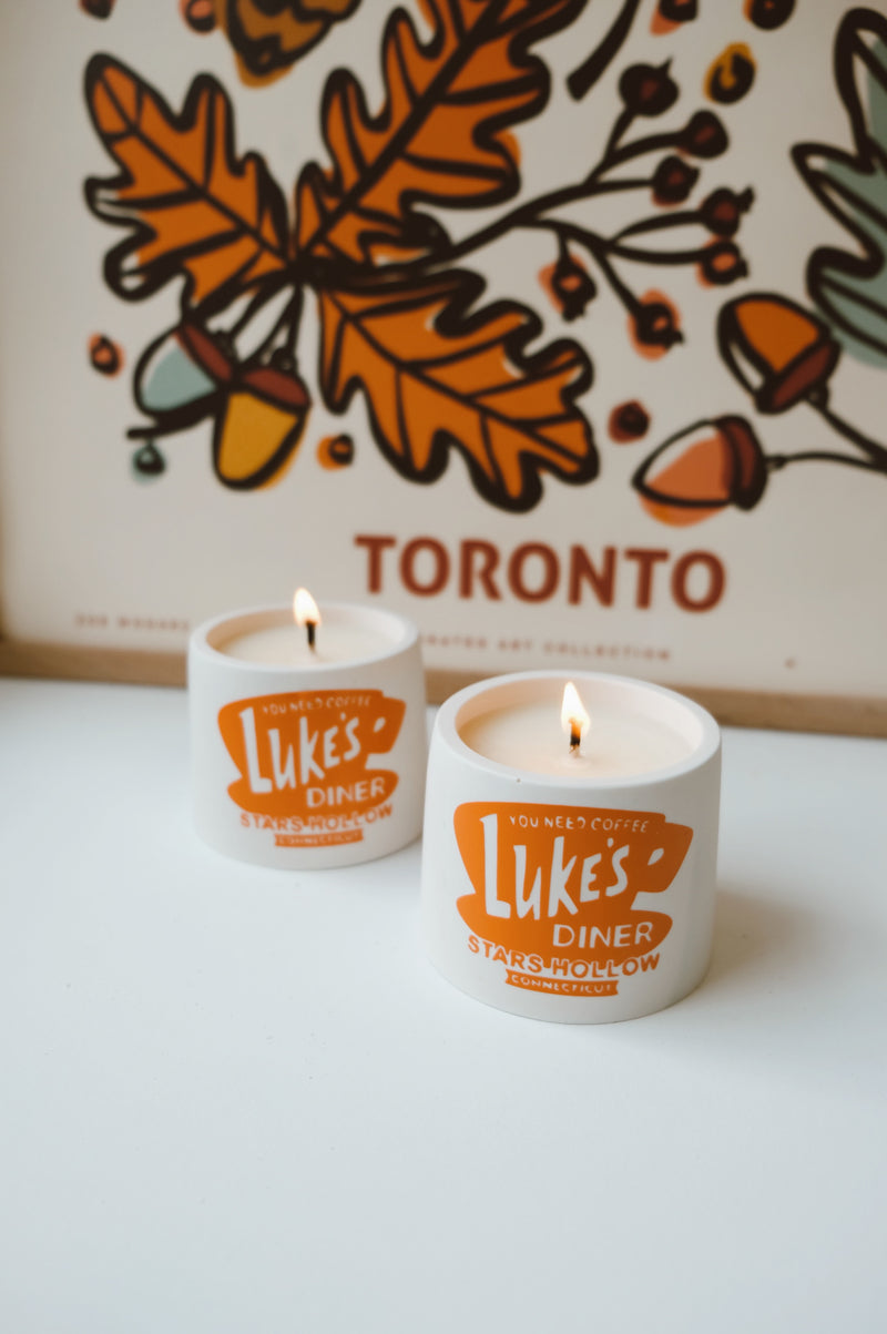 Lukes Diner Gilmore Girls Inspired Handmade Vegan Soy Wax Candle
